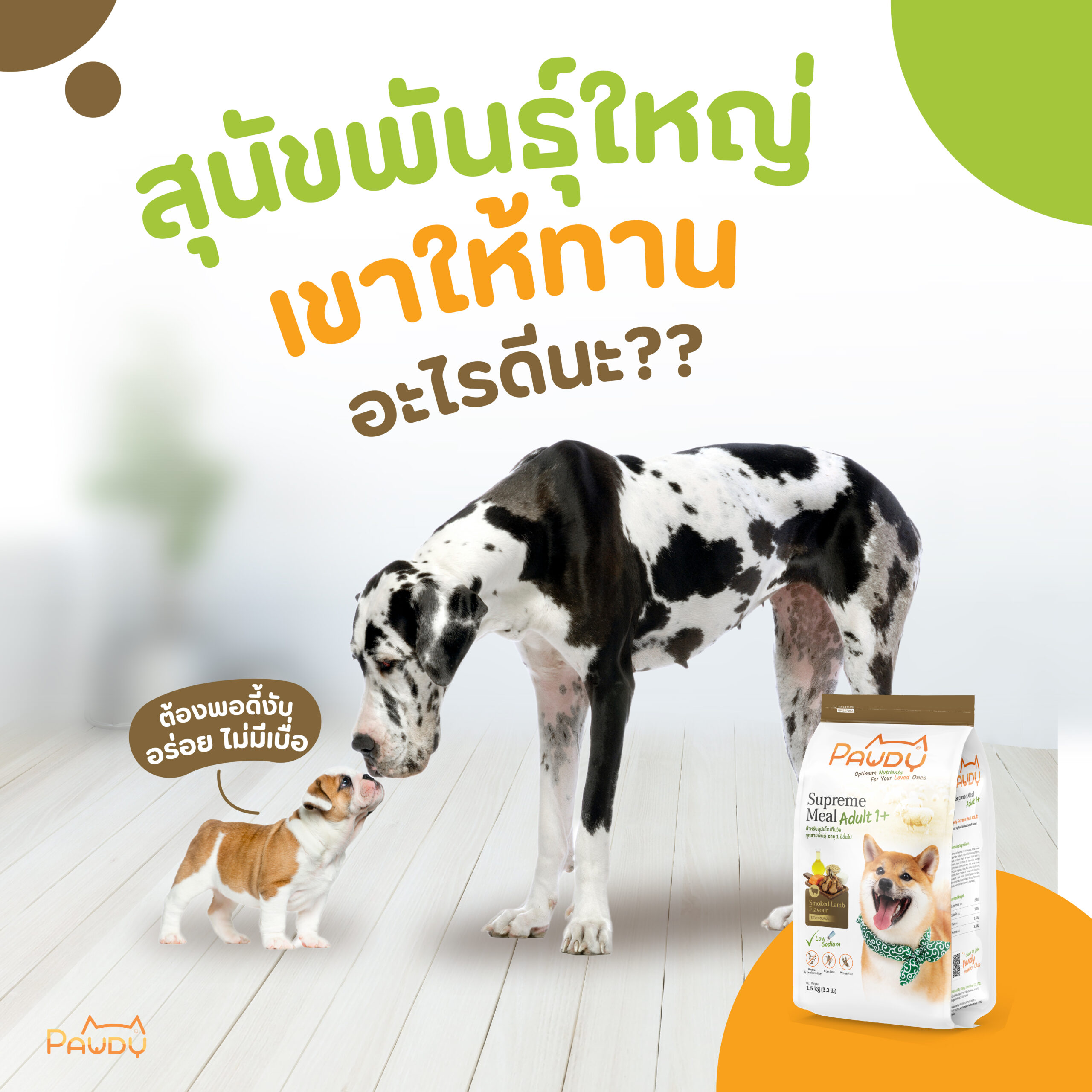 สุนัขพันธุ์ใหญ่ ให้เค้าทานอะไรดีนะ?